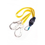 3M DBI SALA  EZ-Stop 2M Twin Leg Webbing Shock Absorbing Lanyard with Scaffold Hook 1245532