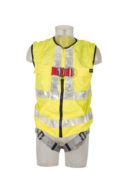 Protecta® Pro™ AB11312HV NG Safety Harness Hi Viz Waist Coat Front and Rear Connecting Points