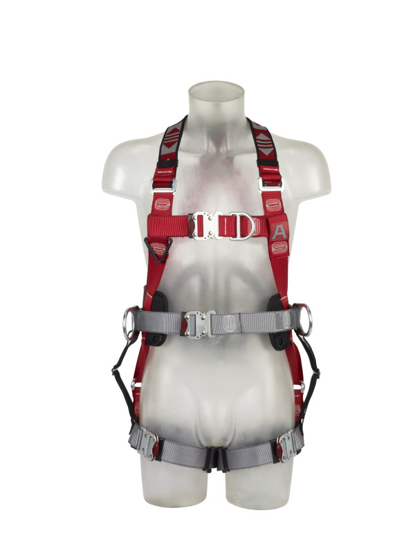 Protecta® Flexa™ AB128336 Safety Harness with Elasticated Shoulder Webbing Belt Front Back & Side D Rings 