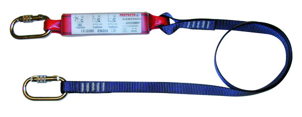 Protecta Sanchoc 2M Shock Absorbing Fall Arrest Lanyard with Carabiners AE5220WAA