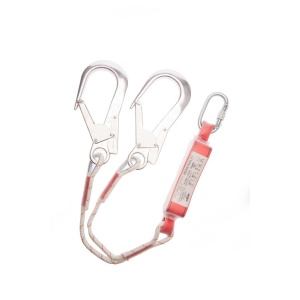 Protecta Sanchoc 1M Rope Twin Leg Shock Absorbing Lanyard AE5310RAK