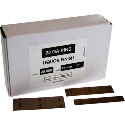 23 Gauge M06 Headless Pins 12mm --25mm 20,000 Pins Per Box