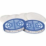 DELTAPLUS SET OF 6 P2 PRE FILTERS PLUS 2 ADAPTER COVERS FOR M3200 MARS HALF MASK M3000 PREP2
