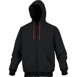 DeltaPlus CENTO Sweat Jacket Zip-Up Hoodie Black-Red