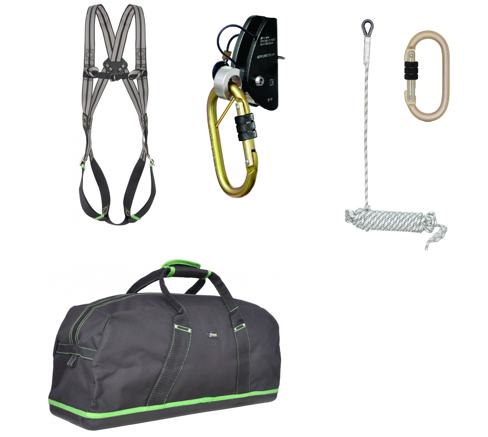 Kratos Safety Roofers Construction Rope and Rope Grab Kit FA20103