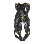 Petzl NETWON EASYFIT C73JFA U Easy-To-Don Black/Yellow Fall Arrest Harness International Version