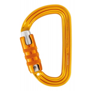 Petzl Sm'D M39A TL Yellow Triact-Lock Ultra Light Asymmetric Carabiner