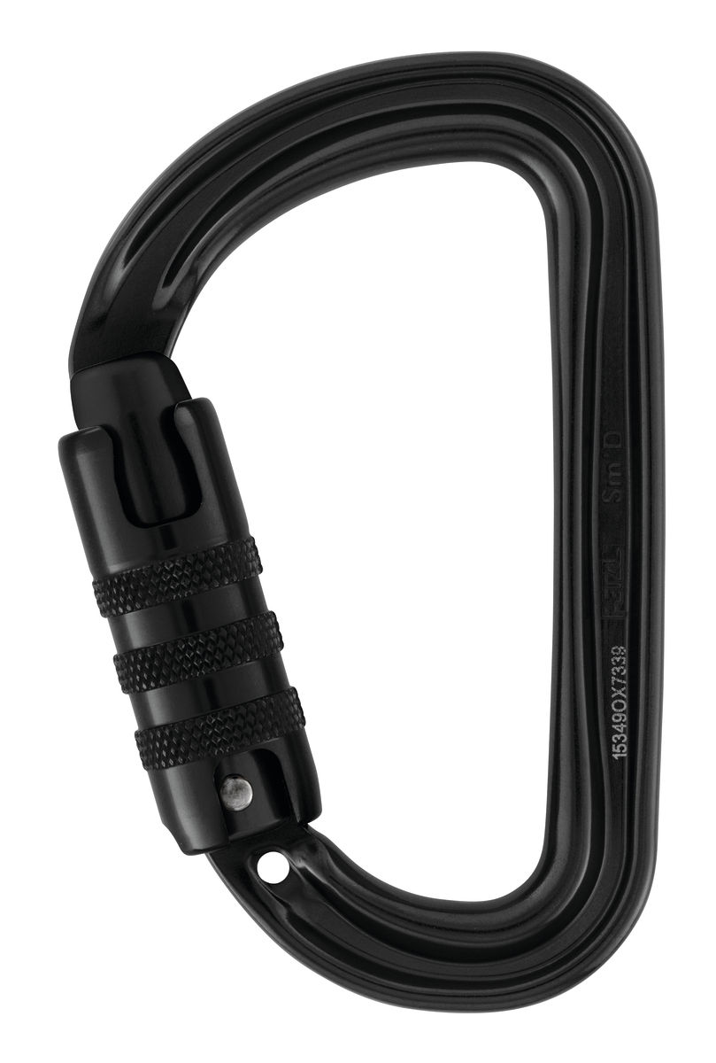 Petzl Sm'D M39A TLN Black Triact-Lock Ultra Light Asymmetric Carabiner