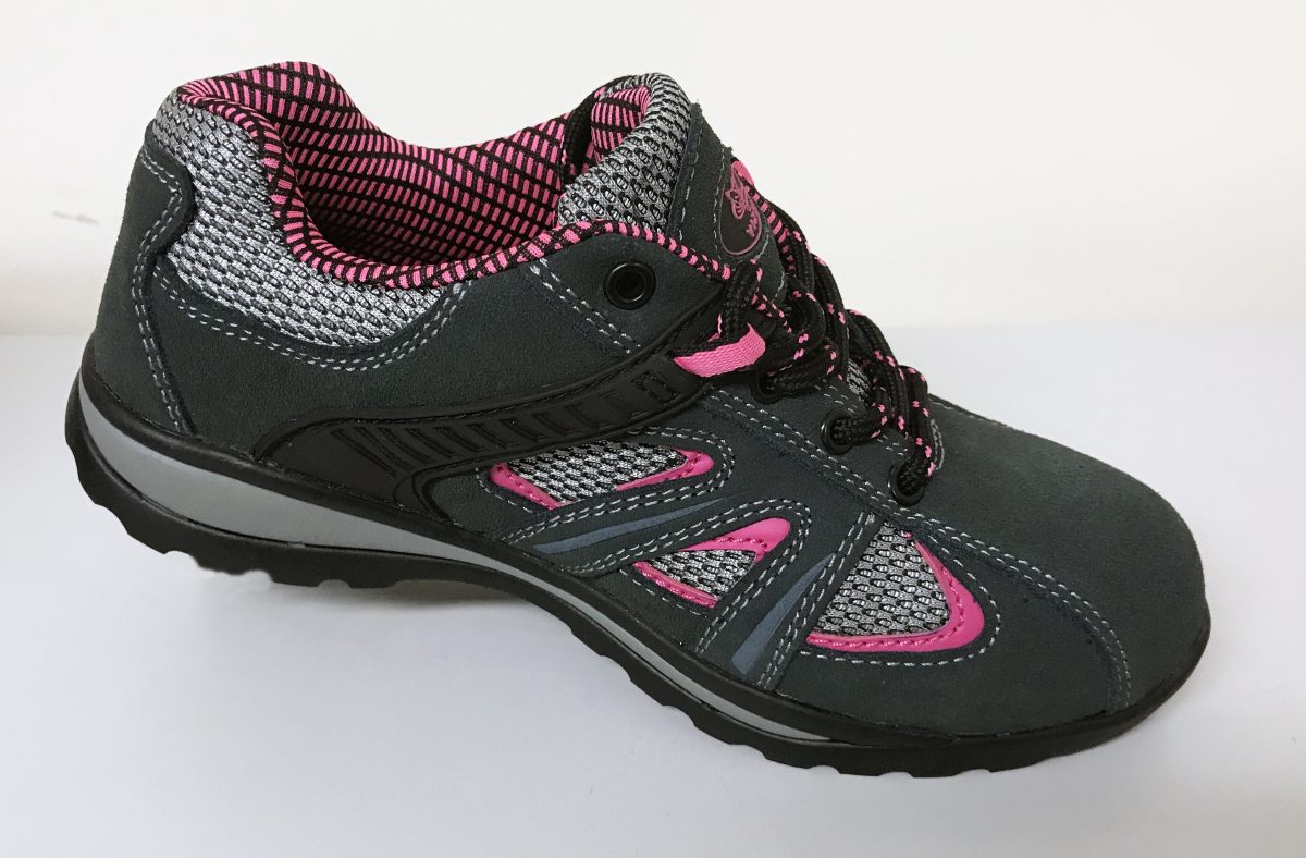 Vixen LILLY 100% Non-Metallic S1P Black Compact Ladies Safety Trainer