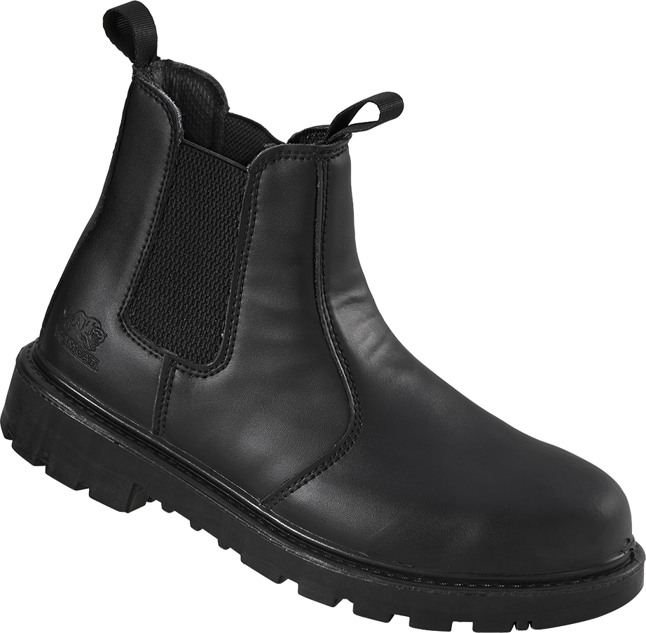 Tomcat OREGON S1P Black Leather Chelsea Style Safety Boot With Steel Toe-Cap & Midsole