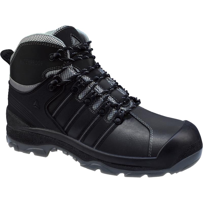 DeltaPlus NOMAD S3 CI HI WR SRC Non-Metallic Black Buffalo Leather Safety Hiker Boot