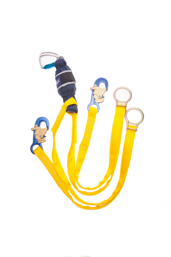 3M DBI SALA EZ-Stop Tie-Back 2M Twin Leg Shock Absorbing Lanyard 1245550