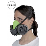 8002111 4000next R Reusable Half Mask Thermoplastic S/M with a pair of P3 filters 