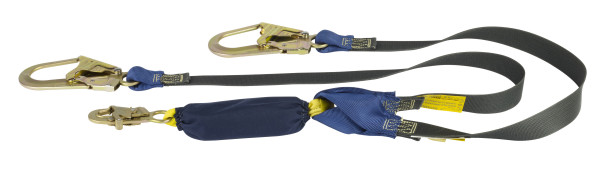 DBI SALA Zorba Kevlar 1.8M Heat Resistance to 480⁰C Twin Leg Shock Absorbing Lanyard 1240779