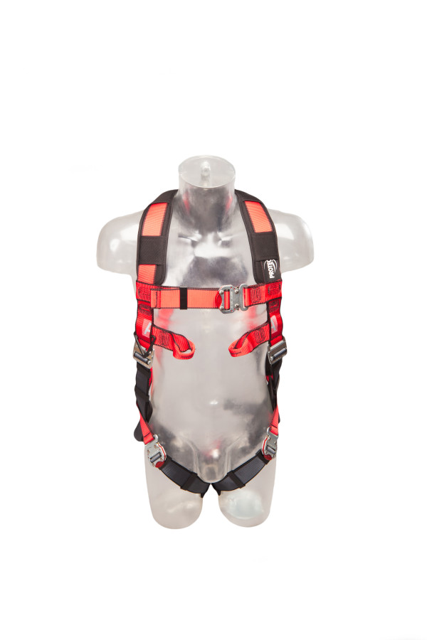 Protecta ® Pro™ AB260136NG Safety Harness with Support Belt Quick Connect Buckles 4 D Rings