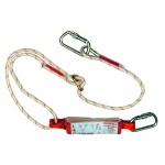 Protecta Sanchoc 2M Adjustable Shock Absorbing Rope Lanyard with Carabiners AE525