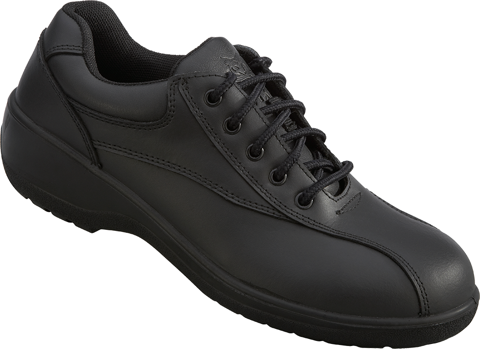 Vixen AMBER S3 Full Grain Black Leather Compact Ladies Safety Shoe