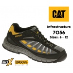 Caterpillar S1P Grey/Yellow Infrastructure Safety Trainer With Protective Toe Cap & Mid Sole 7056