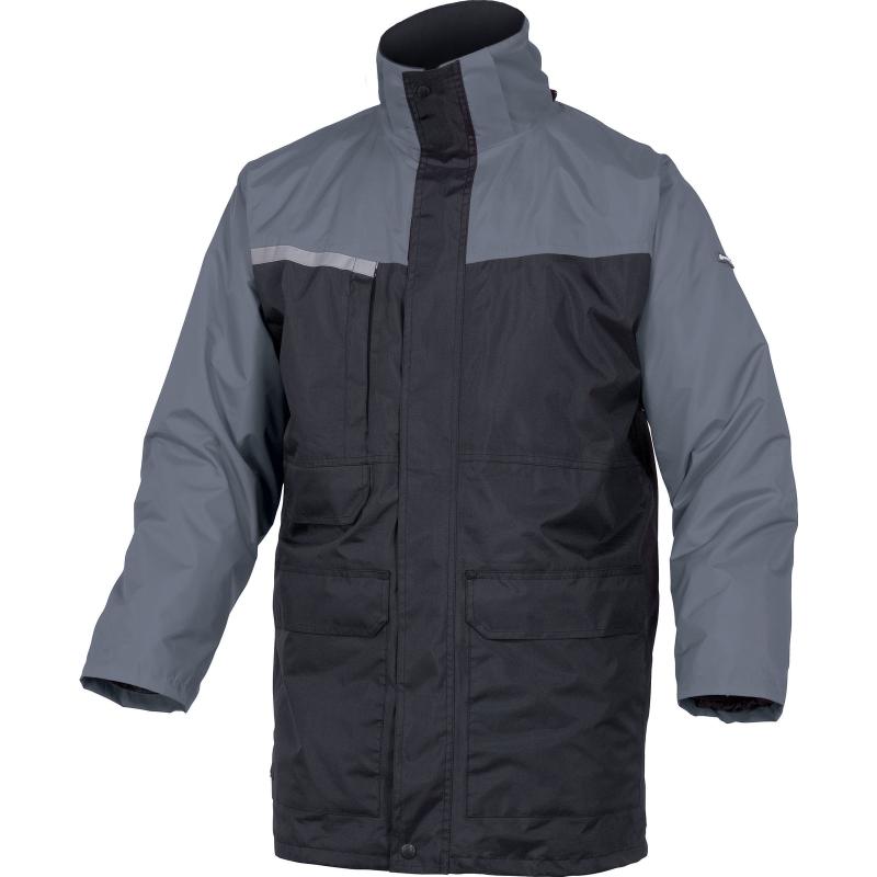 DeltaPlus ALASKA2 PVC Coated Pongee Polyester 2 In 1 Parka Black-Grey