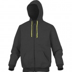 DeltaPlus CENTO Sweat Jacket Zip-Up Hoodie Grey-Yellow