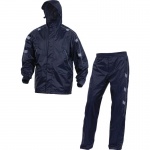 DeltaPlus LIDINGO PVC-Coated Polyester Rain Suit Navy Blue
