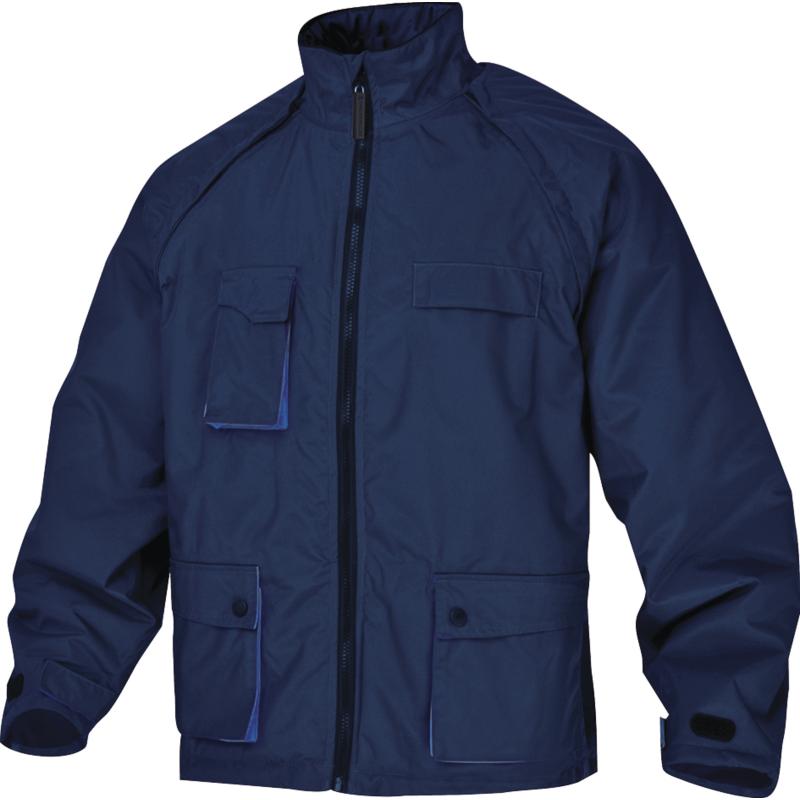 DeltaPlus NORTHWOOD PU-Coated Polyester Mach 2 Windcheater Jacket Navy Blue-Royal Blue