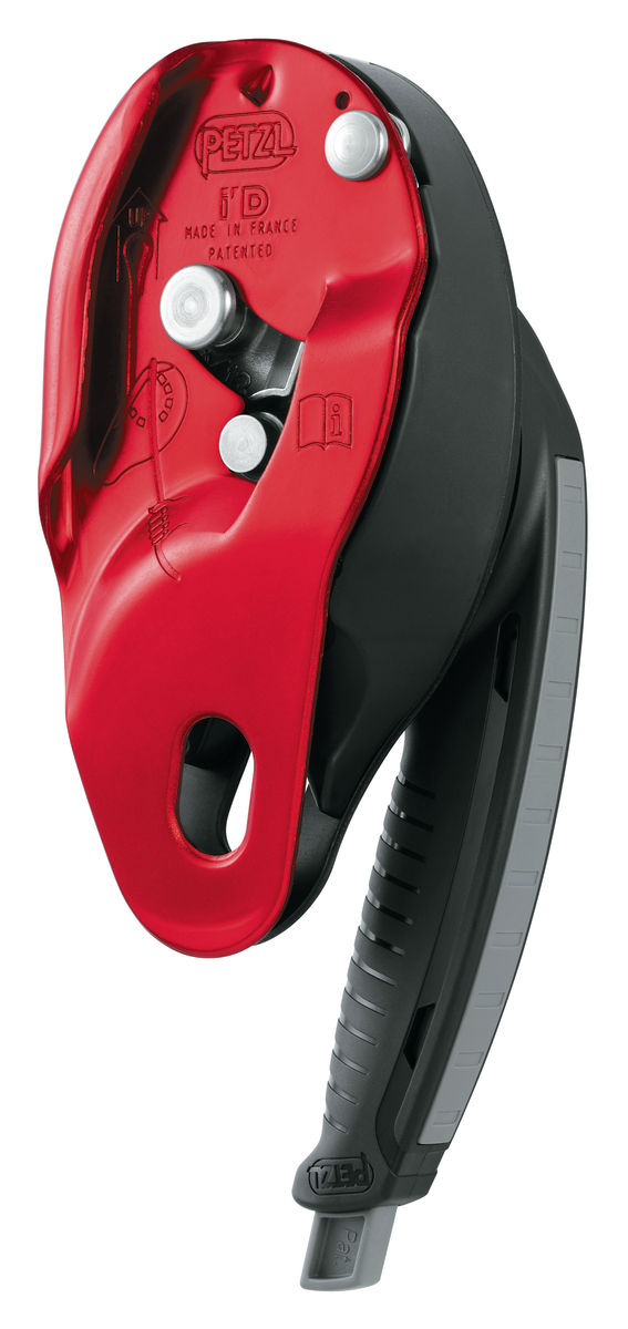 Petzl I’D L D200L0 Self-Braking Red Descender For Rescue, With Anti-Panic Function