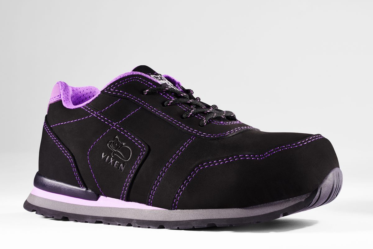 Vixen JASMINE 100% Non-Metallic S3 Black Ladies Safety Trainer