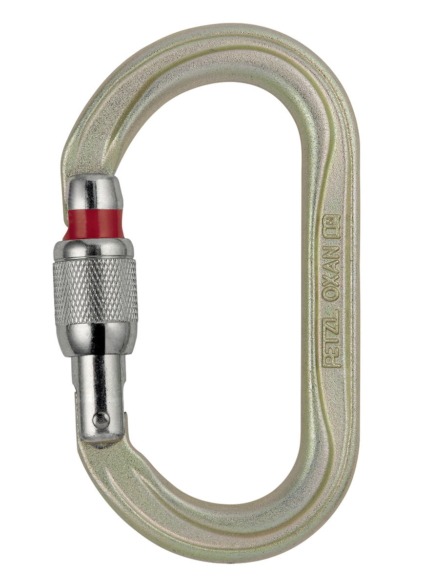 Petzl OXAN M72A SL Gold Screw-Lock High Strength Oval Carabiner