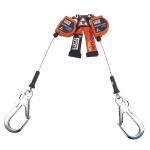 DBI SALA Nano-Lok™ Sharp Edge Safety Twin Leg 2.5m Length SRL with 57mm Scaffold Hook 3500241