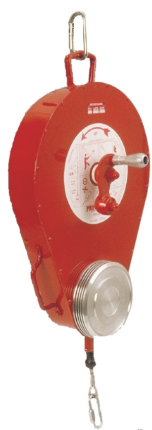 PROTECTA Trolmatic 60m AG360/I Automatic Emergency Escape Device for Sloped Applications stainless steel cable