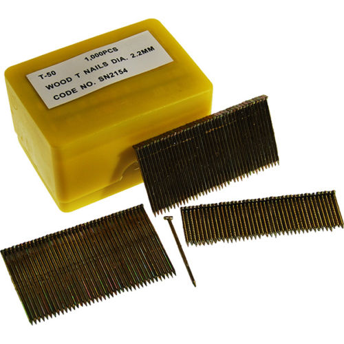 T Nails for Wood Galvanized 1000 per Box, 25mm - 64mm