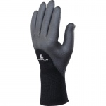 DeltaPlus VE703NO Pack Of 5 Pairs Polyamide Knitted Work Gloves With PU Coated Palm, Fingers And Half Back