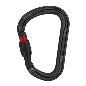 Petzl WILLIAM M36A SLN Black Screw-Lock Lightweight Asymmetric Large Capacity Carabiner
