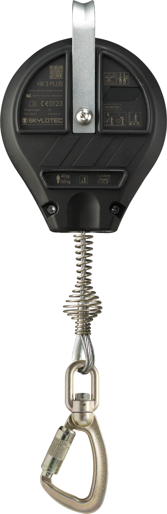 SKYLOTEC HK PLUS SRL Mini Fall Arrest Block with Rope Lifeline for Short Distances 3M HSG-050-03