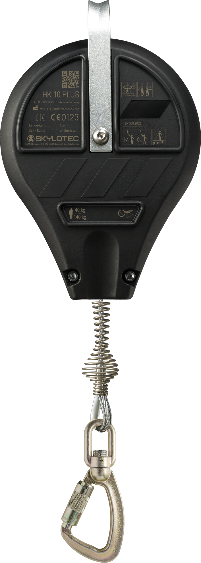 SKYLOTEC HK PLUS SRL Mini Fall Arrest Block with Rope Lifeline for Short Distances 10M HSG-050-10