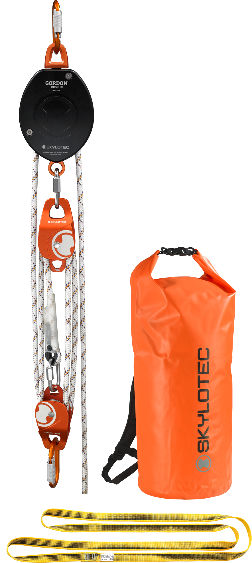 Skylotec Self-locking 1:5 Gordon Pulley System Kit 100M SET-402-5-100