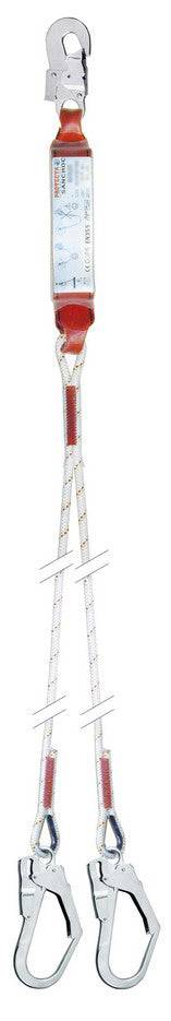 3M Protecta 1.3m Twin Leg Rope Shock Absorbing Lanyard AE532/31 - SecureHeights