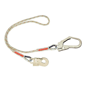 3M Protecta 1.5m Single Leg Rope Work Positioning Lanyard with Scaffold Hook AL415C2 - SecureHeights