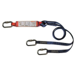 3M Protecta 1.5m Twin Leg 25mm Webbing Shock Absorbing Lanyard with Screwgate Carabiners AE5315WAA - SecureHeights