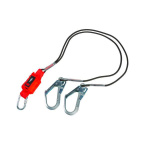 3M Protecta 140kg Capacity 2m Twin Leg Rope Shock Absorbing Lanyard 1260332 - SecureHeights