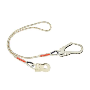 3M Protecta 1m Single Leg Rope Work Positioning Lanyard with Scaffold Hook AL410C2 - SecureHeights