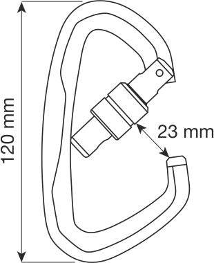 CAMP Safety ATLAS LOCK High Strength Screwgate Aluminium Carabiner 137304 - SecureHeights