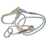 3M Protecta Adjustable 2m Single Leg Rope Work Positioning Lanyard with Scaffold Hook AL422/3 - SecureHeights