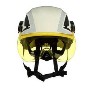 3M Amber AF/AS Polycarbonate Short Visor for X5000 and X5500 Safety Helmets (Pack of 10) X5-SV03-CE - SecureHeights