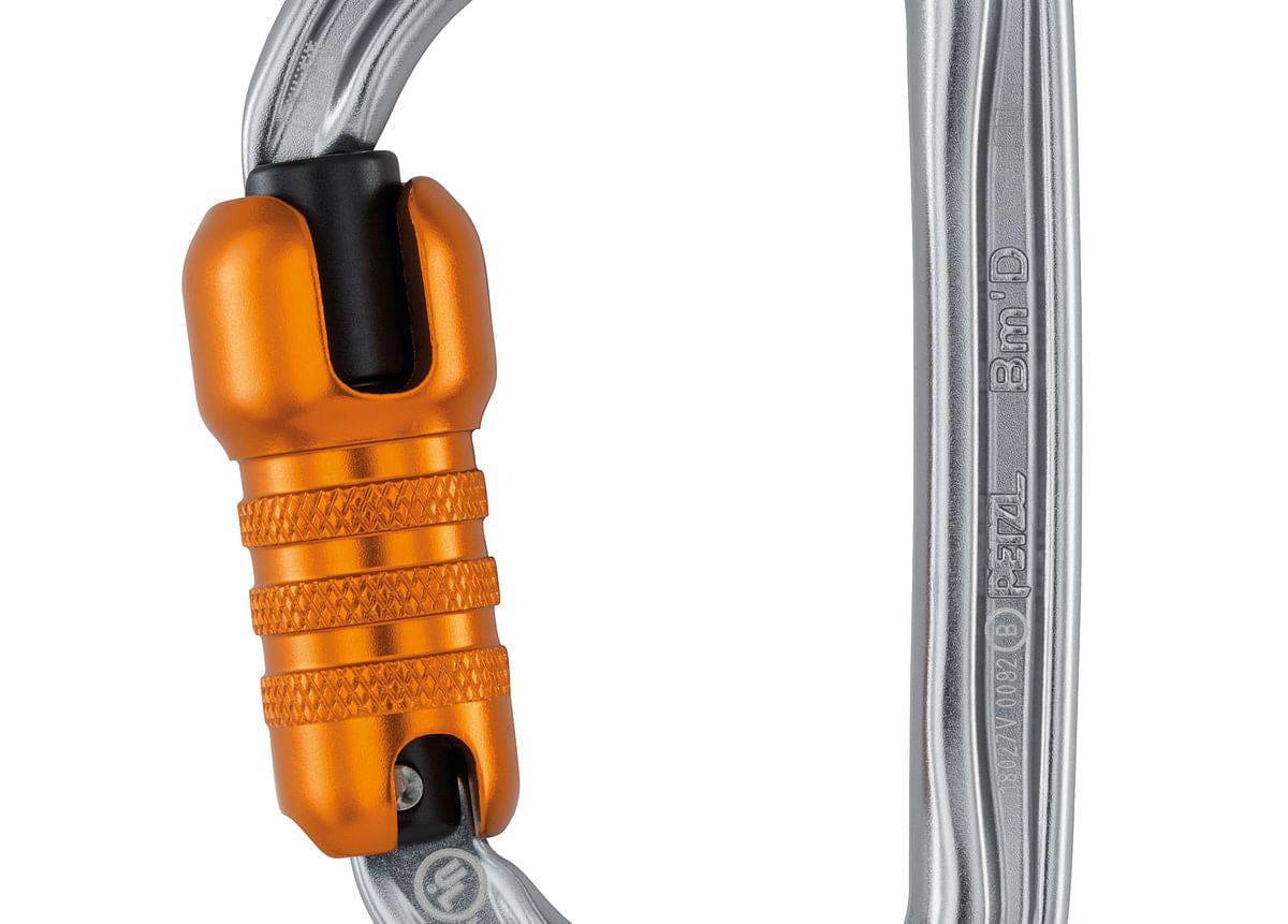 Petzl Bm'D Lightweight High Strength Asymmetrical Aluminium Triact Lock Carabiner - SecureHeights