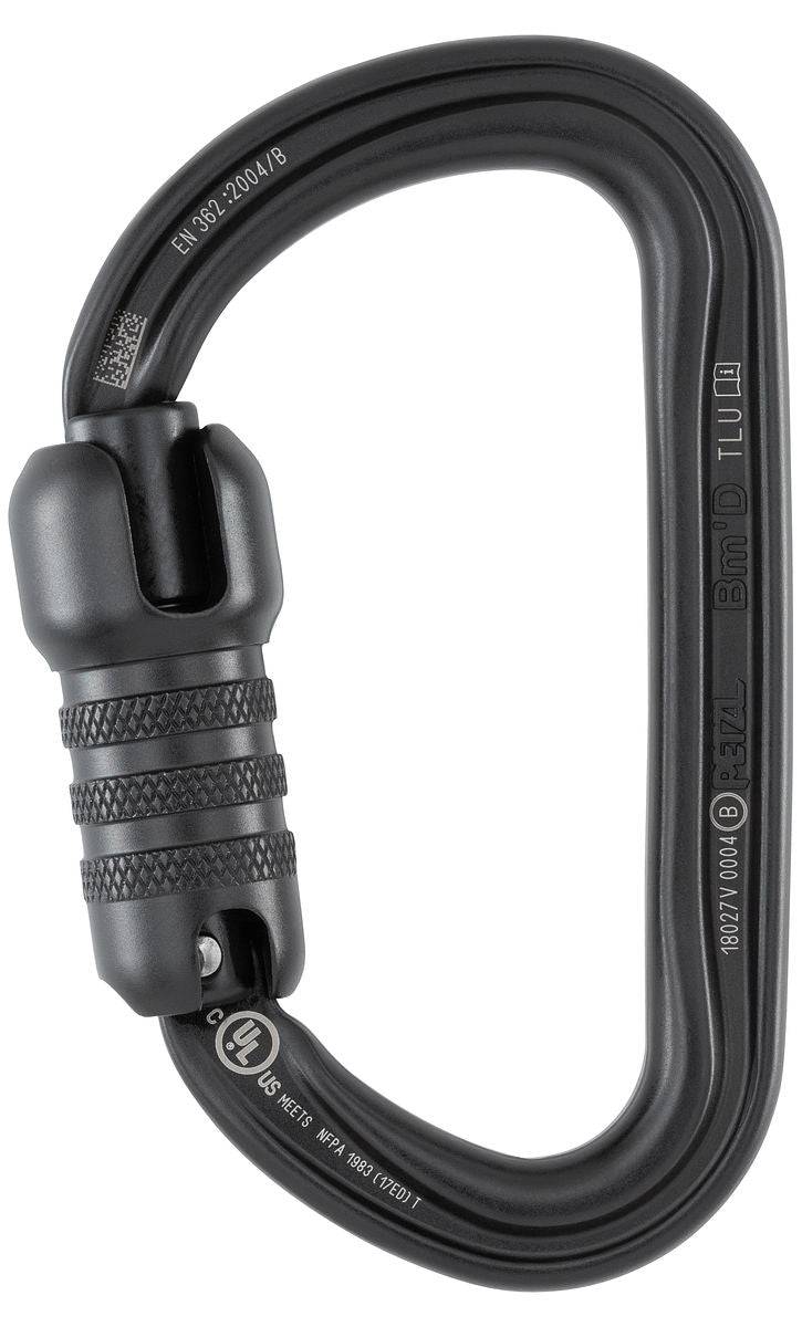 Petzl Bm'D Lightweight High Strength Asymmetrical Aluminium Triact Lock Carabiner - SecureHeights