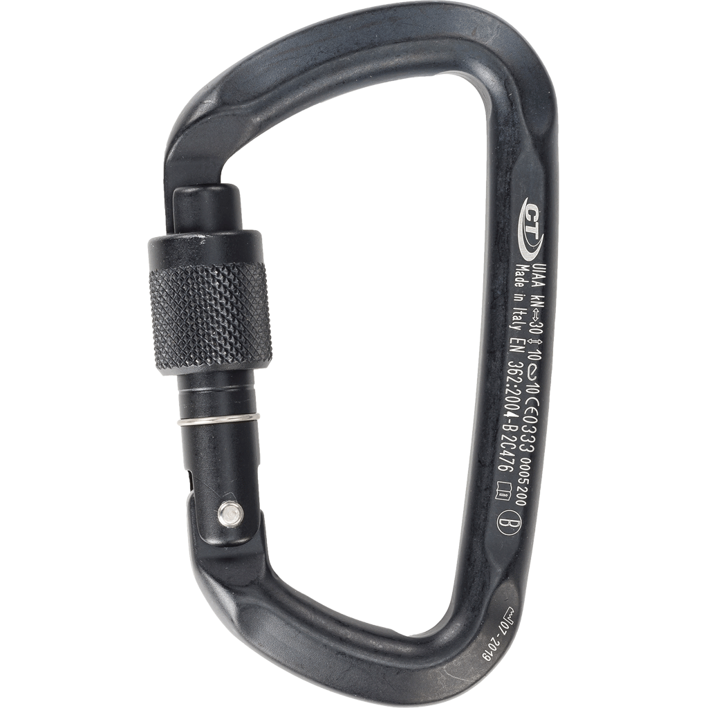 Climbing Technology D-SHAPE SG Light-Alloy Screwgate Carabiner - SecureHeights