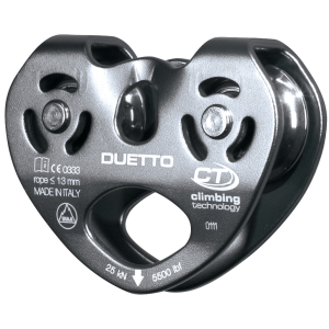Climbing Technology DUETTO Tyrolean Traverses Twin Pulley 2P654 - SecureHeights