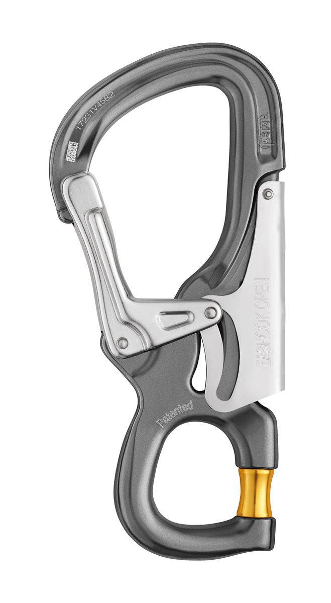 Petzl EASHOOK OPEN Gated Aluminium Carabiner - SecureHeights